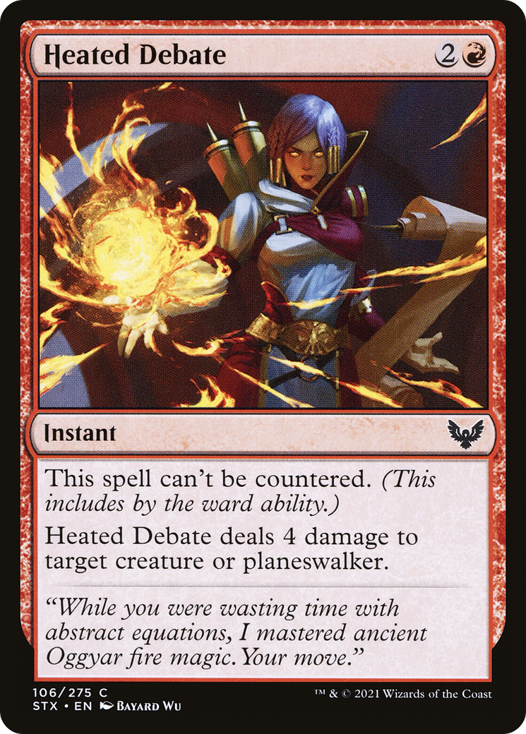 Heated Debate (STX-106) [Strixhaven: School of Mages] Foil
