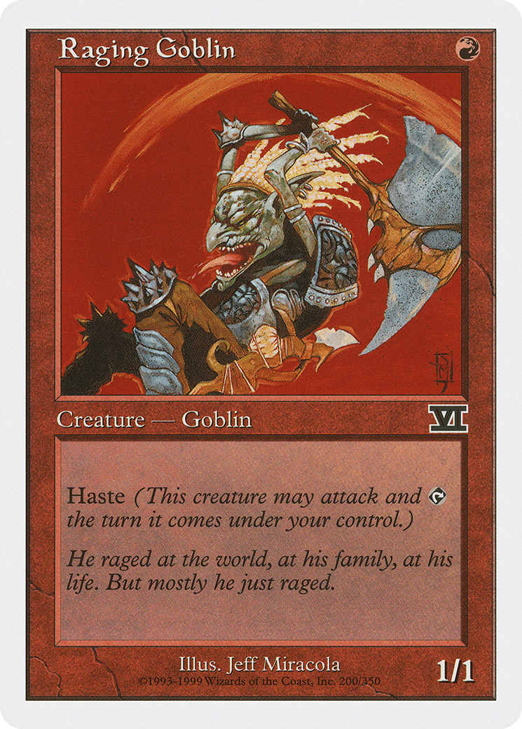 Raging Goblin (6ED-200) [Classic Sixth Edition]