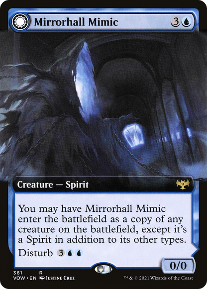 Mirrorhall Mimic (Extended Art) (VOW-361) [Innistrad: Crimson Vow] Foil