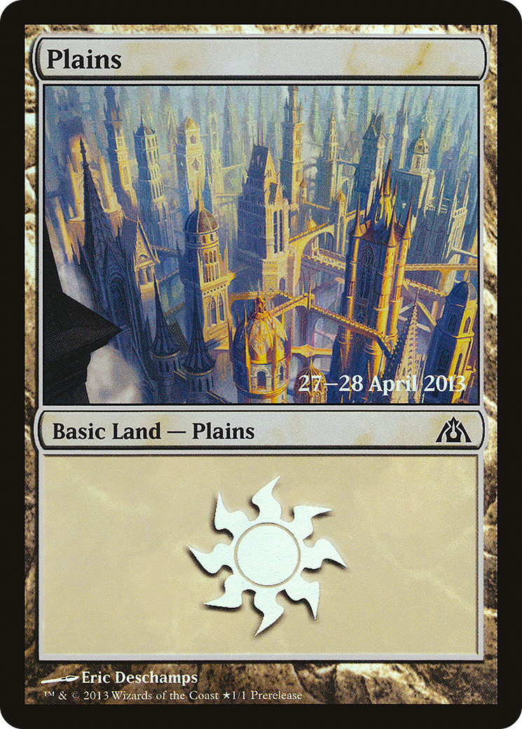 Plains (Dragon's Maze) (PRE-157★) [Dragon's Maze Promos] Foil