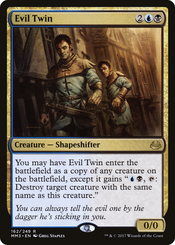 Evil Twin (MM3-162) [Modern Masters 2017] Foil