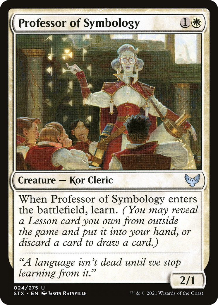 Professor of Symbology (STX-024) [Strixhaven: School of Mages] Foil