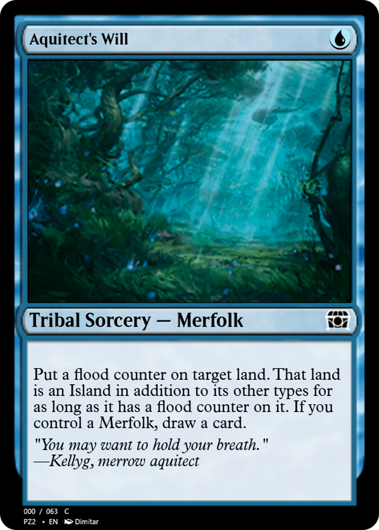 Aquitect's Will (PZ2-65865) [Treasure Chest] Foil