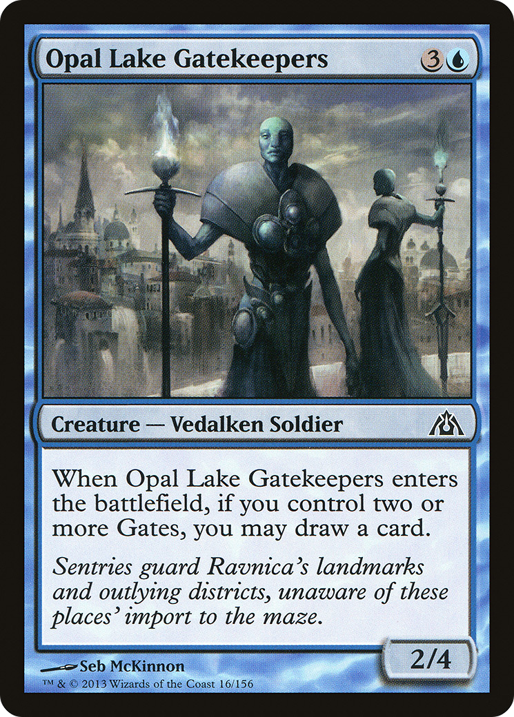 Opal Lake Gatekeepers (DGM-016) [Dragon's Maze] Foil