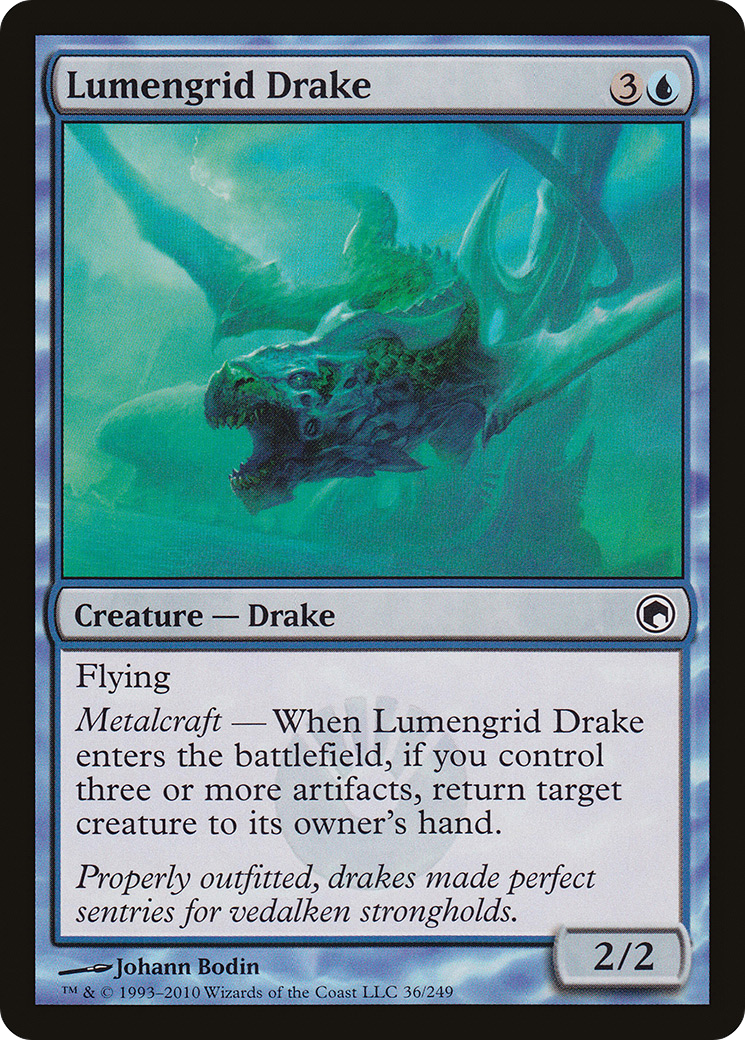 Lumengrid Drake (SOM-036) [Scars of Mirrodin]