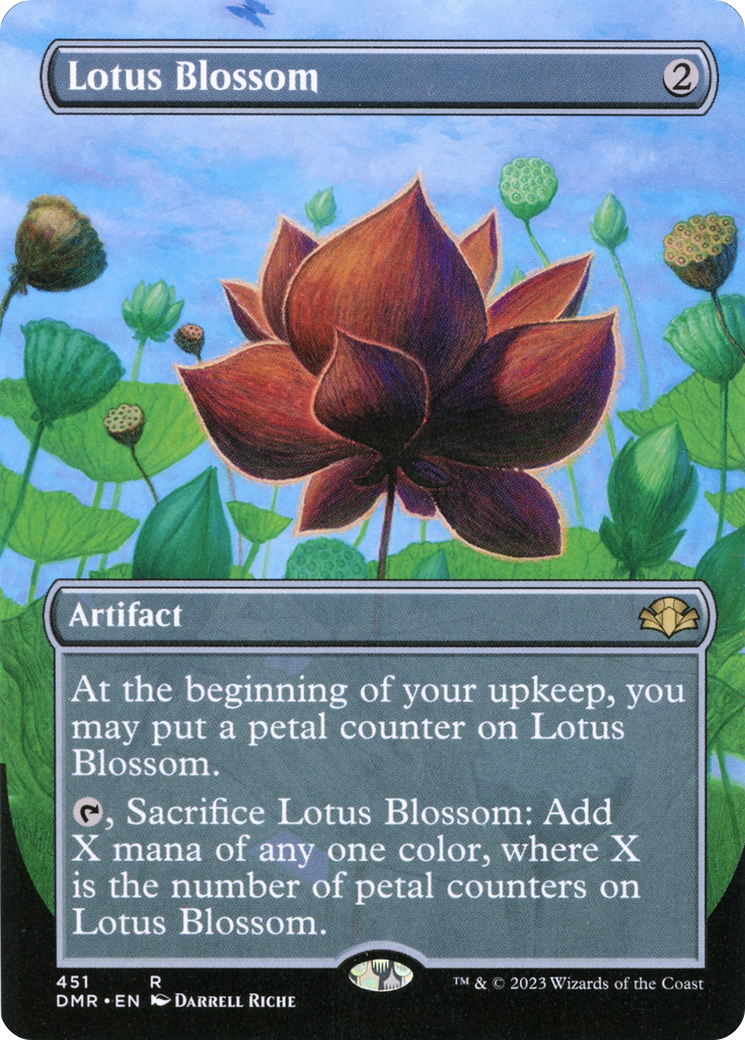 Lotus Blossom (Borderless) (DMR-451) [Dominaria Remastered]