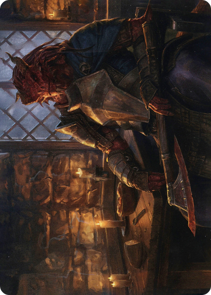 Jaded Sell-Sword // Jaded Sell-Sword (AAFR-047) (Borderless) [Adventures in the Forgotten Realms Art Series] Foil