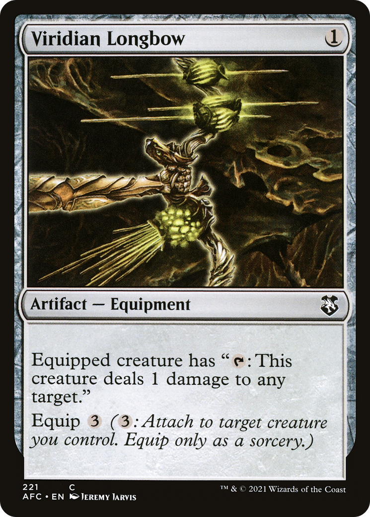 Viridian Longbow (AFC-221) [Forgotten Realms Commander]