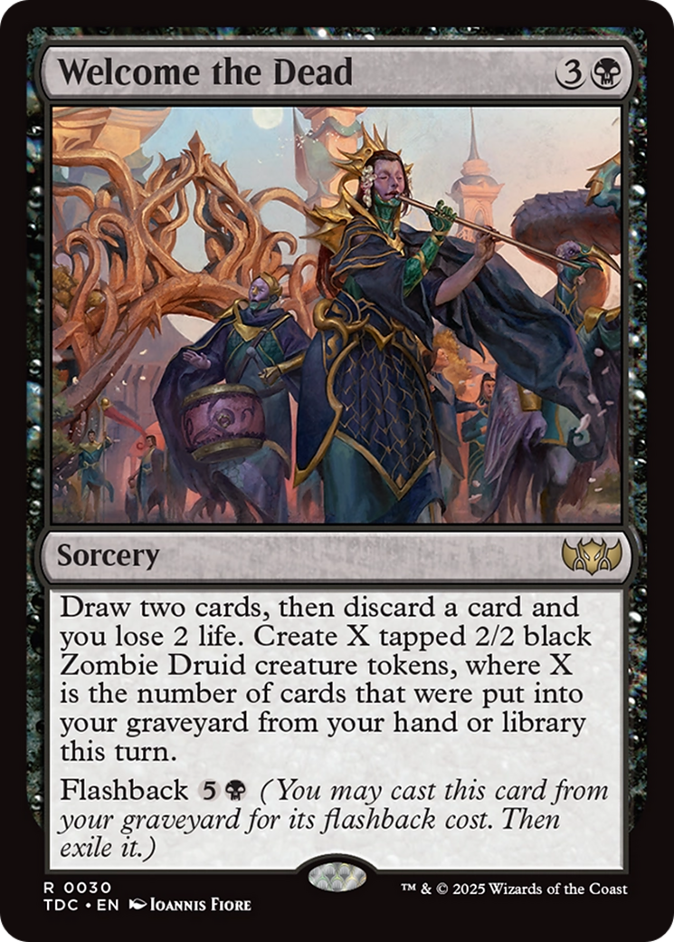 Welcome the Dead (TDC-030) [Commander: Tarkir: Dragonstorm]