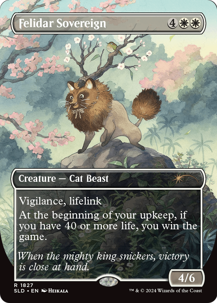 Felidar Sovereign (SLD-1827) (Borderless) [Secret Lair Drop] Foil