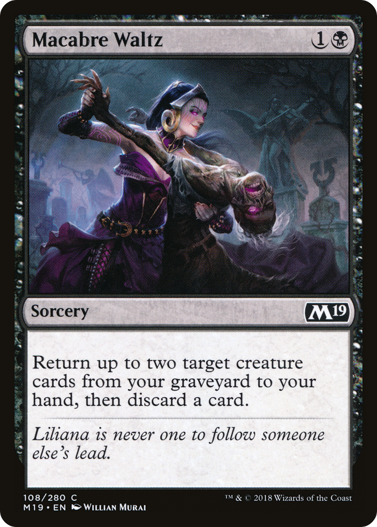Macabre Waltz (M19-108) [Core Set 2019] Foil