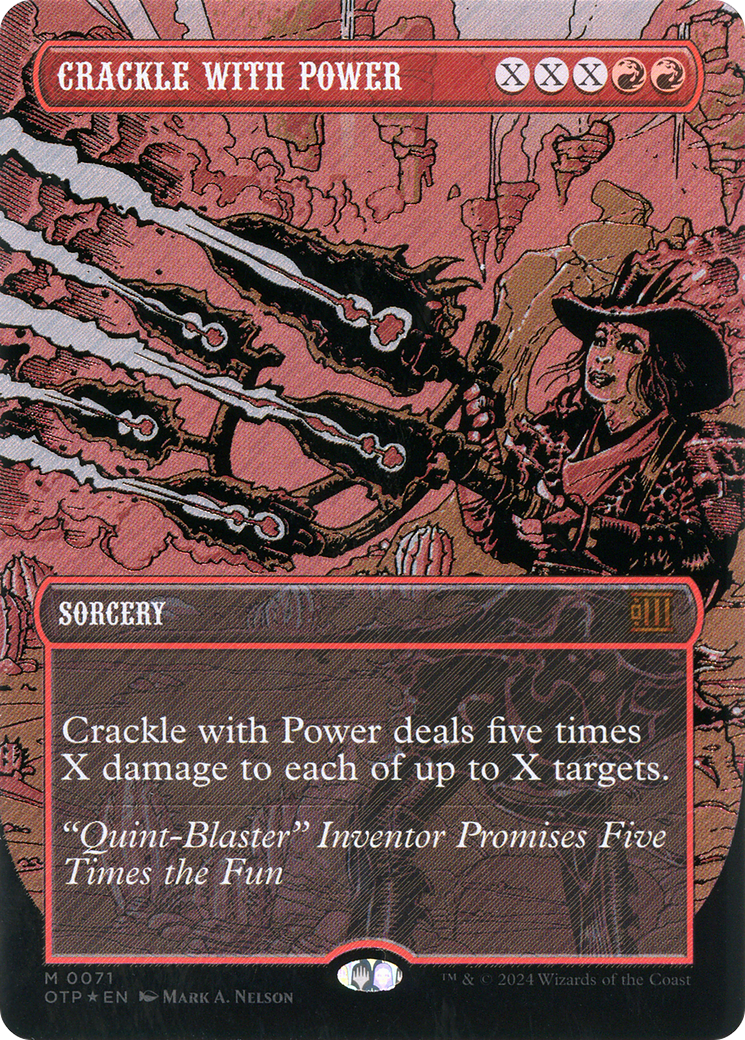 Crackle with Power (Textured Foil) (OTP-071) (Borderless) [Breaking News] Foil