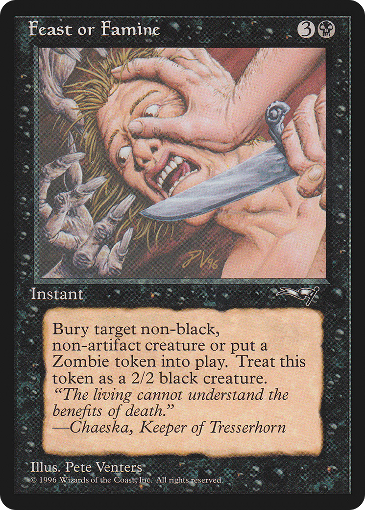Feast or Famine (Knife) (ALL-009) [Alliances]