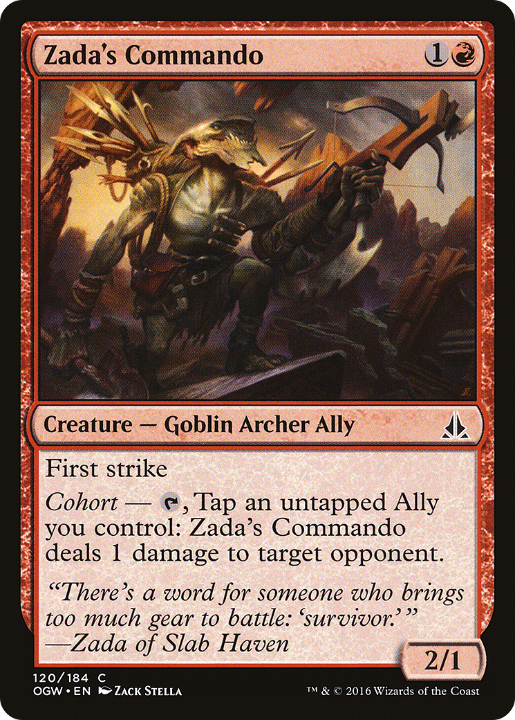 Zada's Commando (OGW-120) [Oath of the Gatewatch] Foil