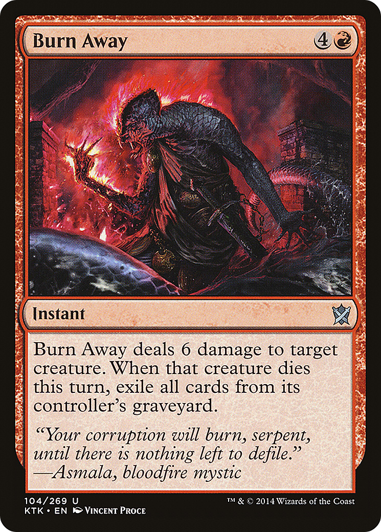 Burn Away (KTK-104) [Khans of Tarkir] Foil