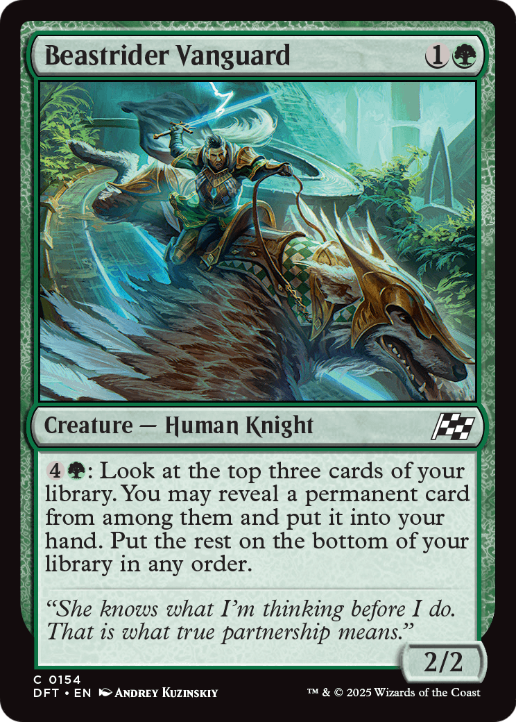 Beastrider Vanguard (DFT-154) [Aetherdrift] Foil
