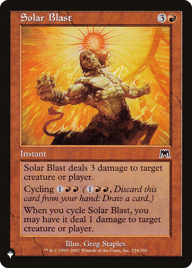 Solar Blast (LIST-ONS-234) [The List]