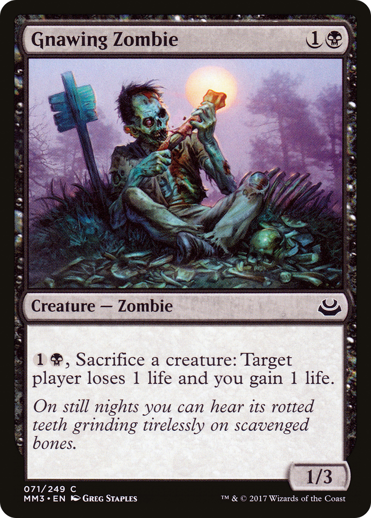 Gnawing Zombie (MM3-071) [Modern Masters 2017] Foil