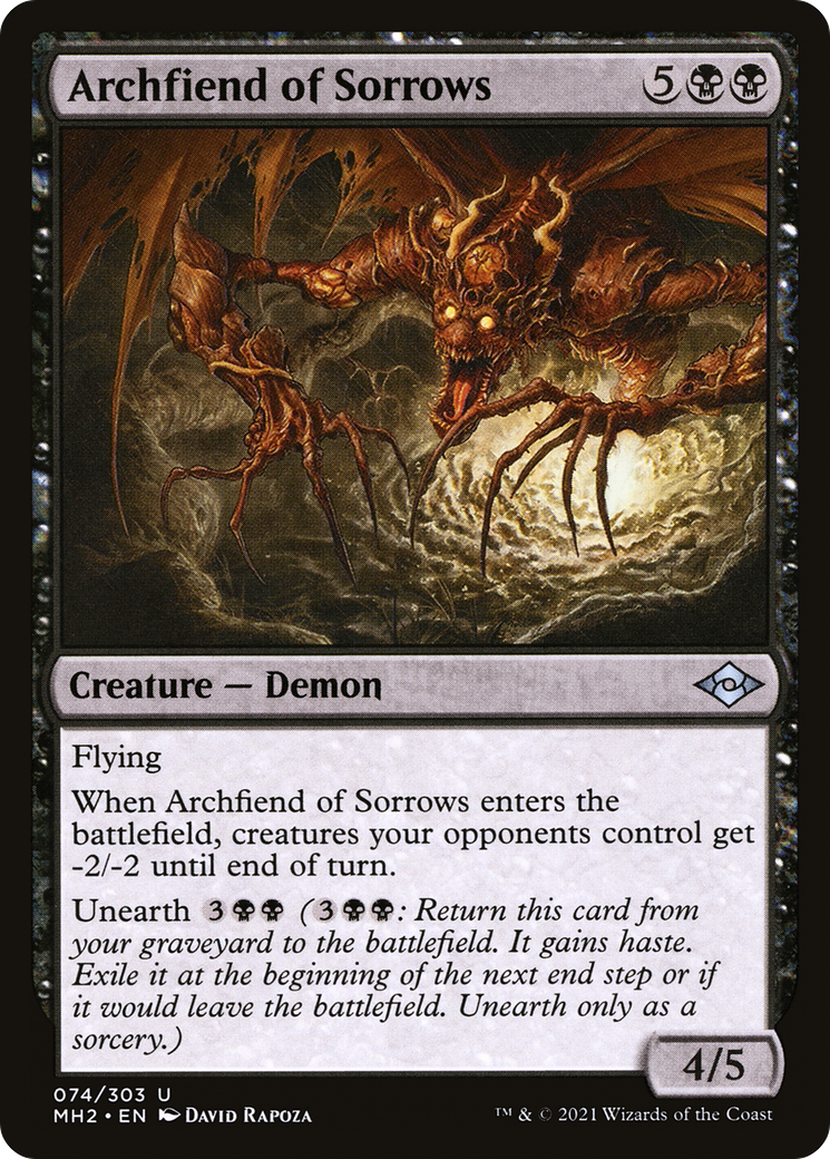 Archfiend of Sorrows (MH2-074) [Modern Horizons 2] Foil