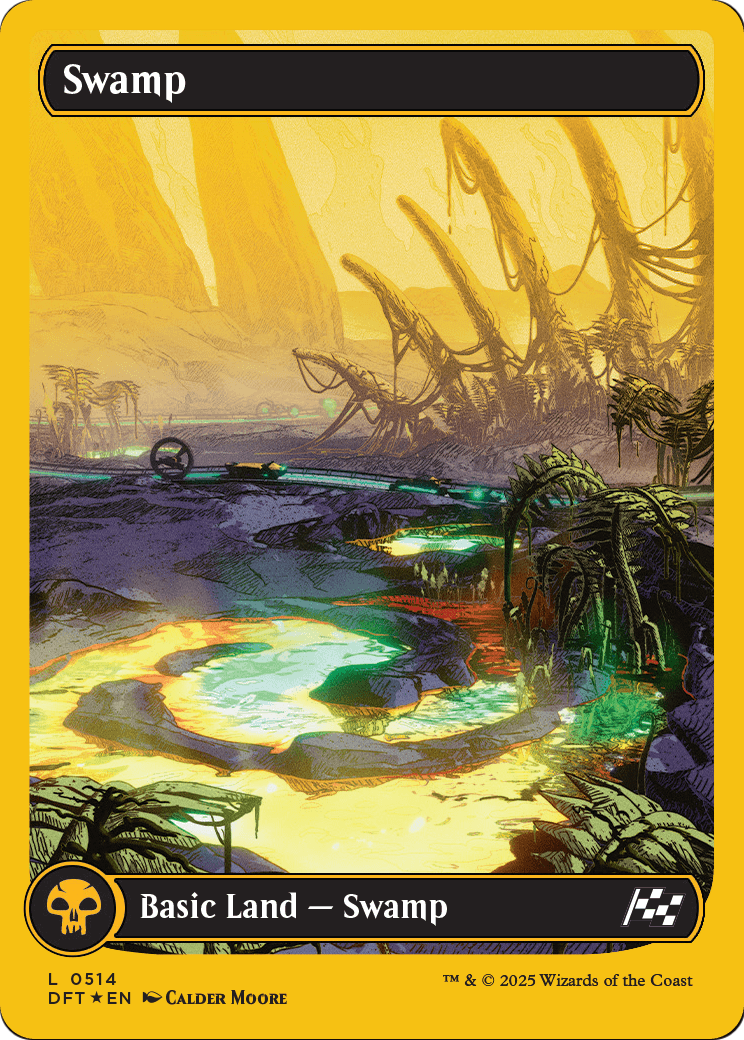 Swamp (DFT-514) (First-Place Foil) [Aetherdrift] Foil