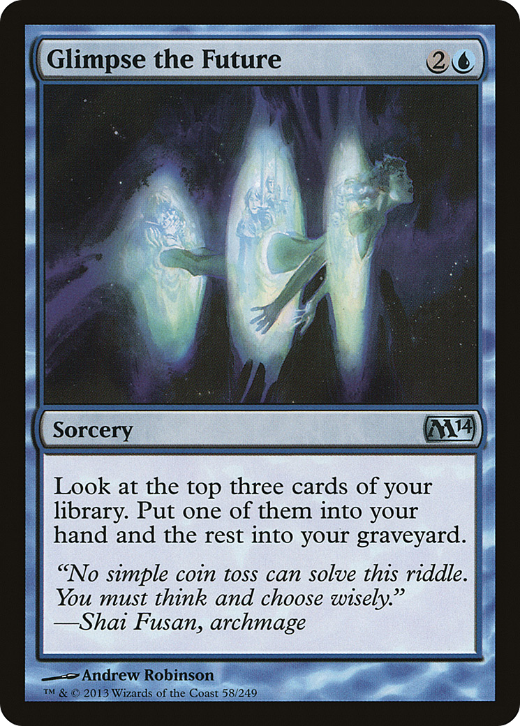 Glimpse the Future (M14-058) [Magic 2014] Foil