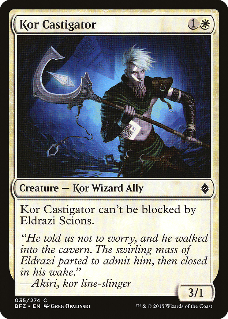 Kor Castigator (BFZ-035) [Battle for Zendikar] Foil