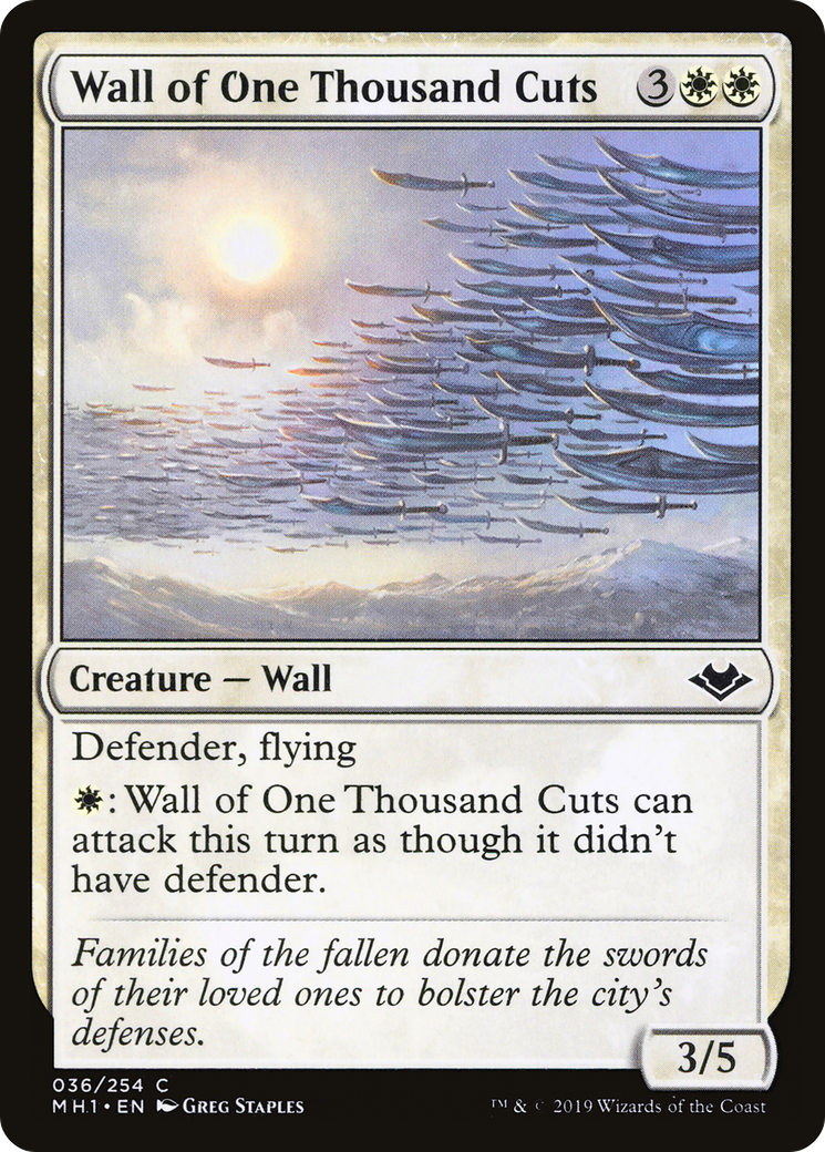 Wall of One Thousand Cuts (MH1-036) [Modern Horizons]