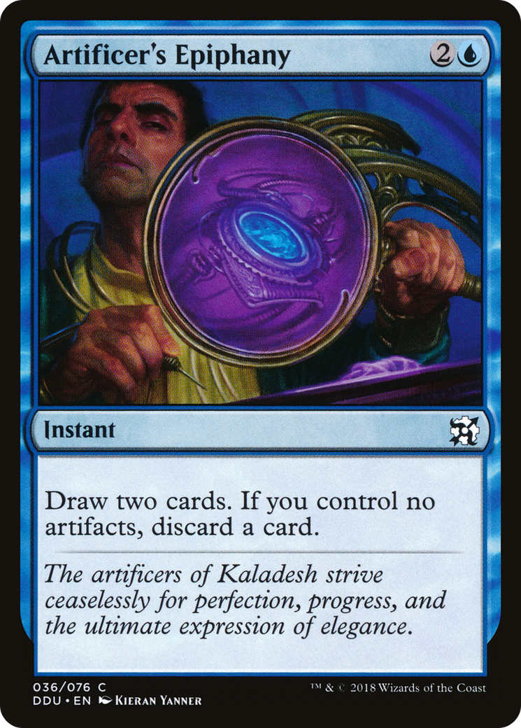 Artificer's Epiphany (DDU-036) [Duel Decks: Elves vs. Inventors]