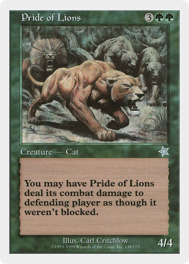 Pride of Lions (S99-139) [Starter 1999]