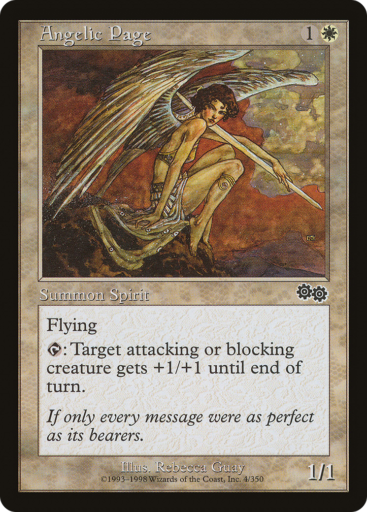 Angelic Page (USG-004) [Urza's Saga]