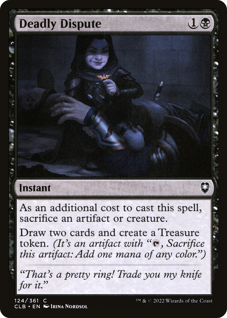 Deadly Dispute (CLB-124) [Commander Legends: Battle for Baldur's Gate] Foil