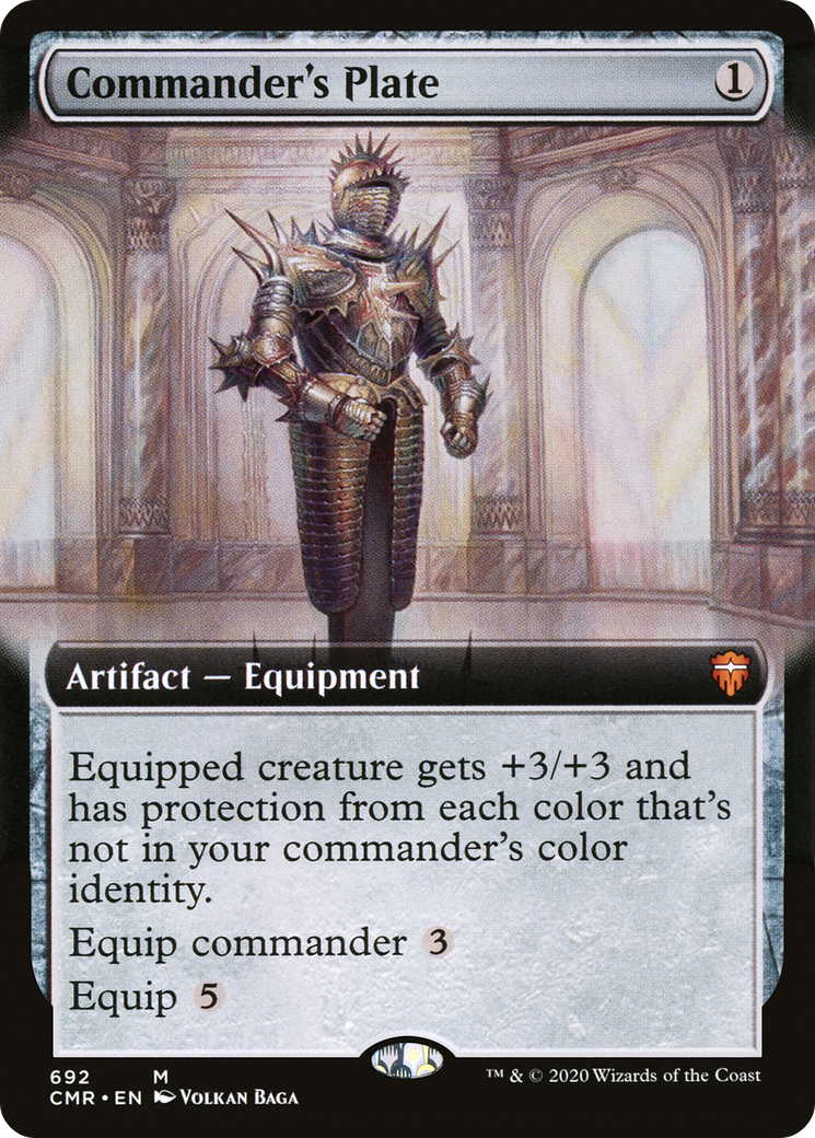 Commander's Plate (Extended Art) (CMR-692) [Commander Legends]