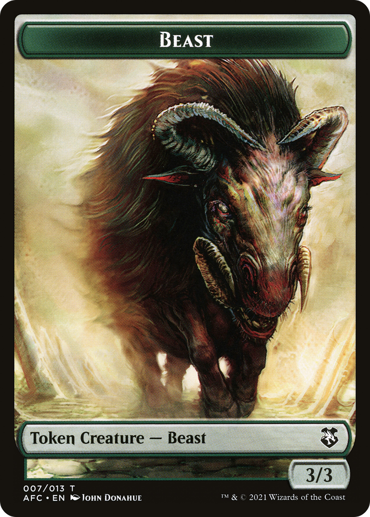 Beast (TAFC-007) [Forgotten Realms Commander Tokens]