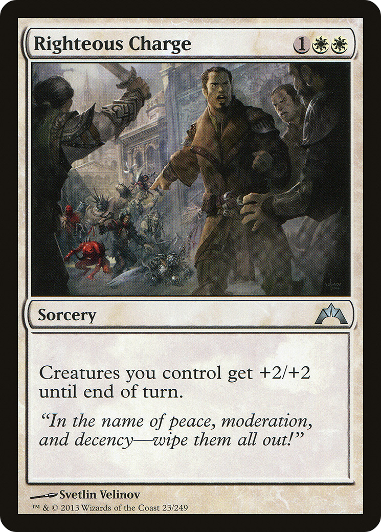 Righteous Charge (GTC-023) [Gatecrash] Foil