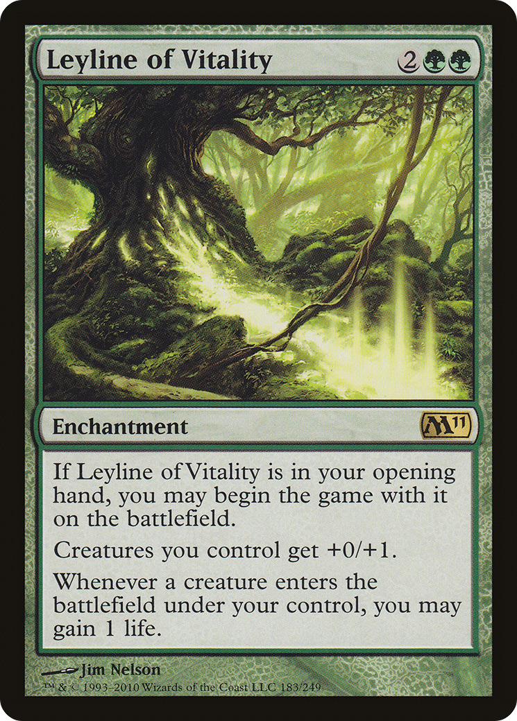 Leyline of Vitality (M11-183) [Magic 2011] Foil