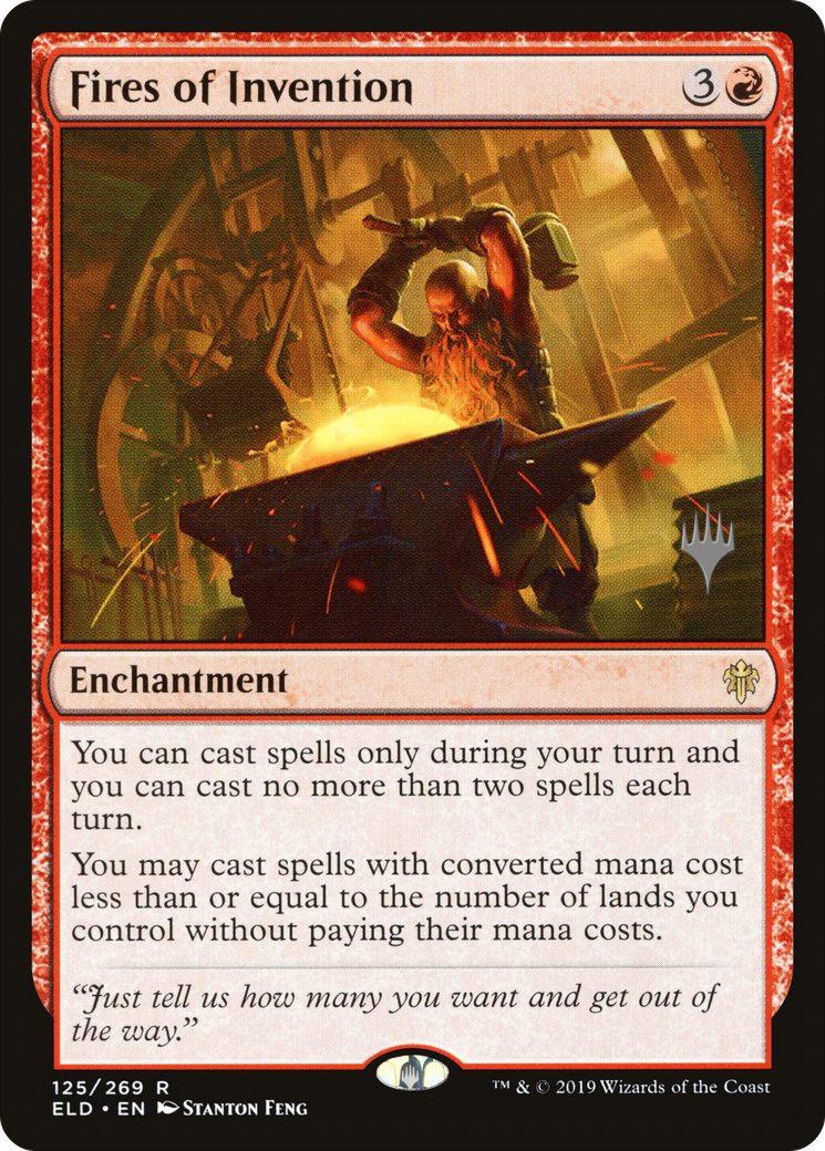 Fires of Invention (PPELD-125) [Promo Pack: Throne of Eldraine Promos]