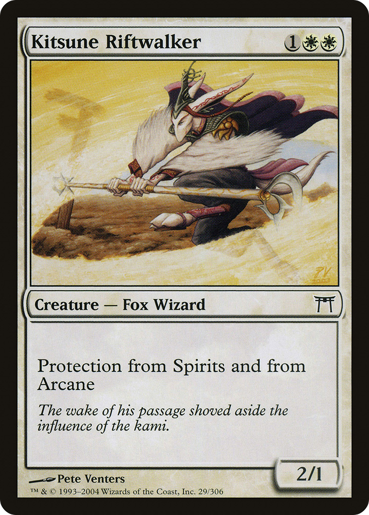 Kitsune Riftwalker (CHK-029) [Champions of Kamigawa]