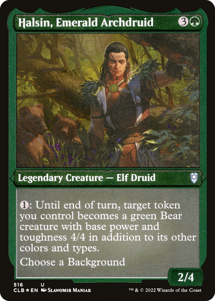 Halsin, Emerald Archdruid (CLB-516) [Commander Legends: Battle for Baldur's Gate] Foil