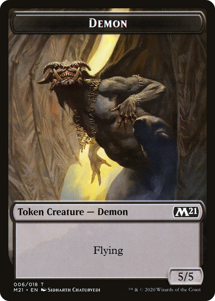 Demon (TM21-006) [Core Set 2021 Tokens] Foil