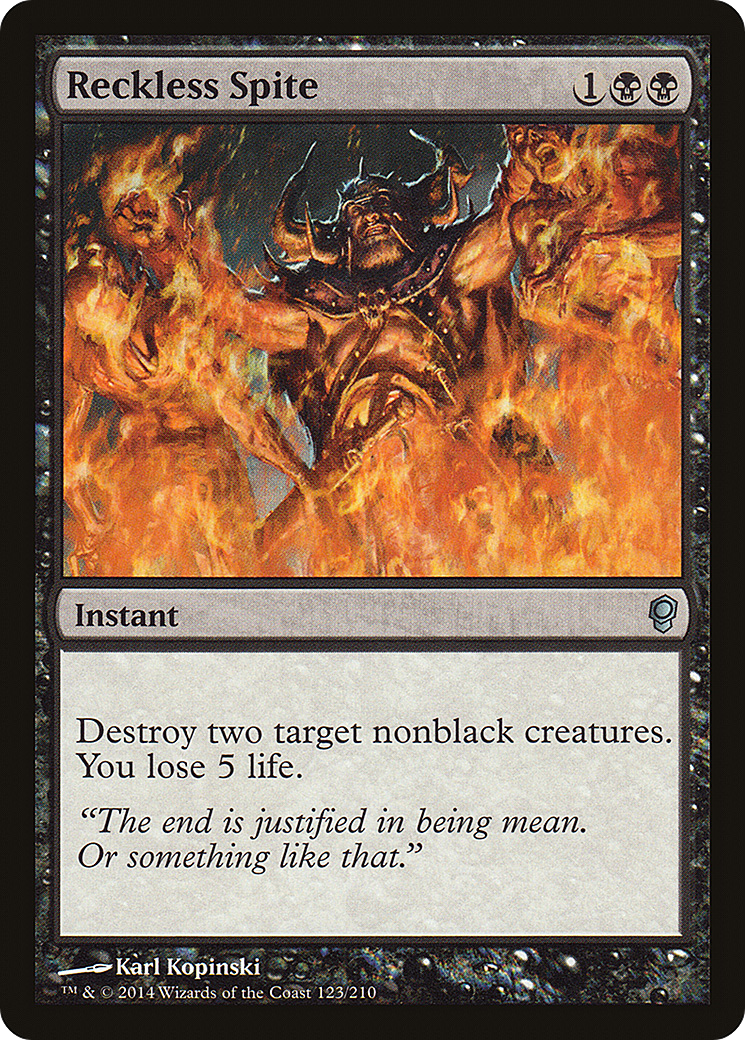 Reckless Spite (CNS-123) [Conspiracy] Foil