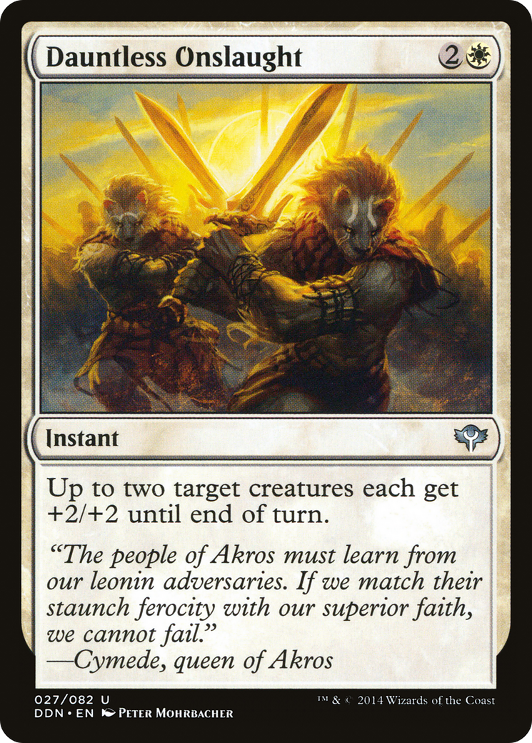 Dauntless Onslaught (DDN-006) [Duel Decks: Speed vs. Cunning]