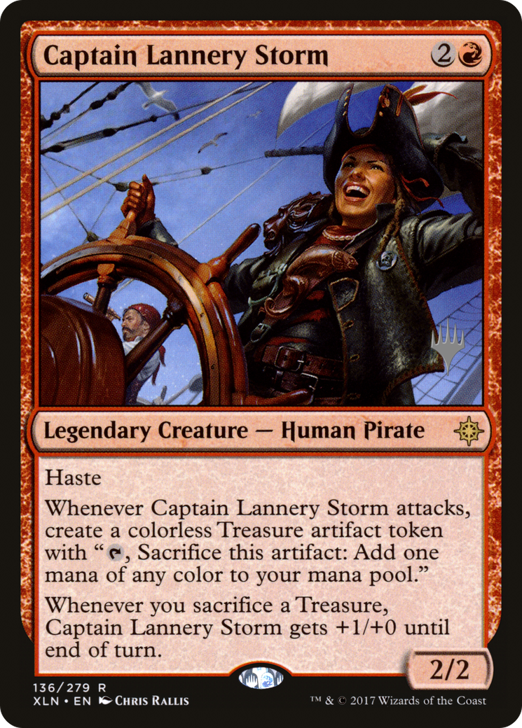 Captain Lannery Storm (PPM20-136) [Promo Pack: Ixalan Promos] Foil