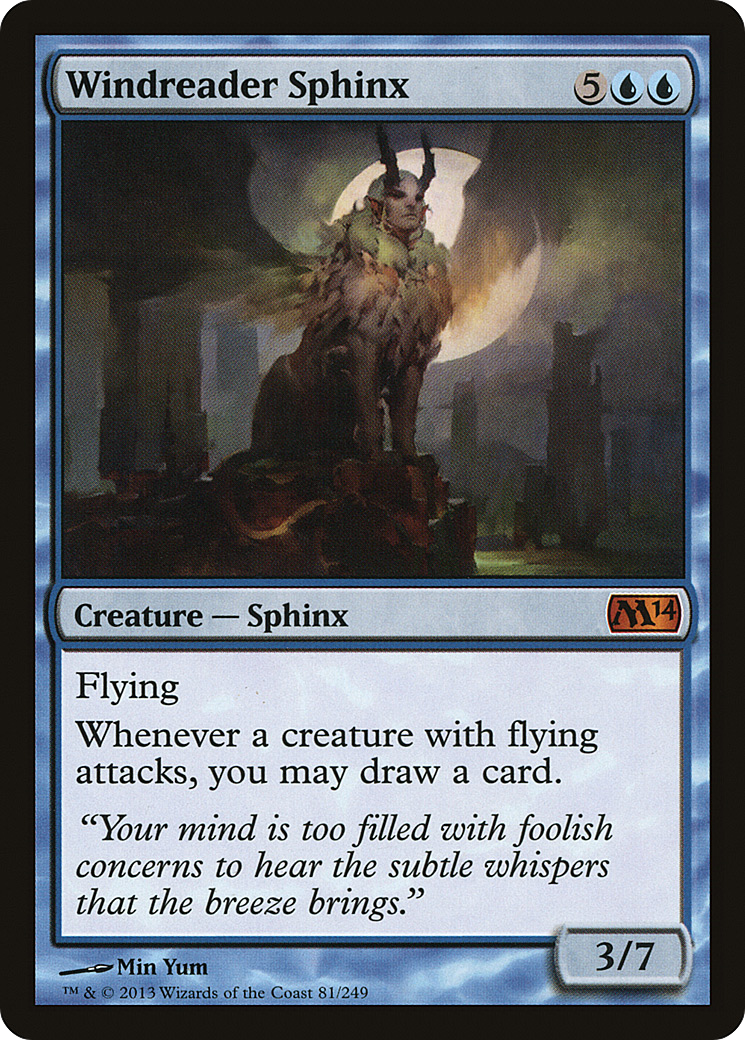 Windreader Sphinx (M14-081) [Magic 2014] Foil