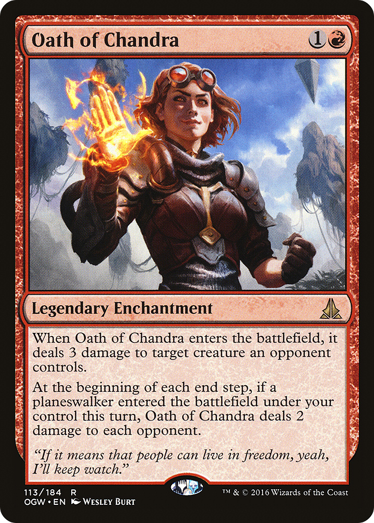 Oath of Chandra (OGW-113) [Oath of the Gatewatch] Foil