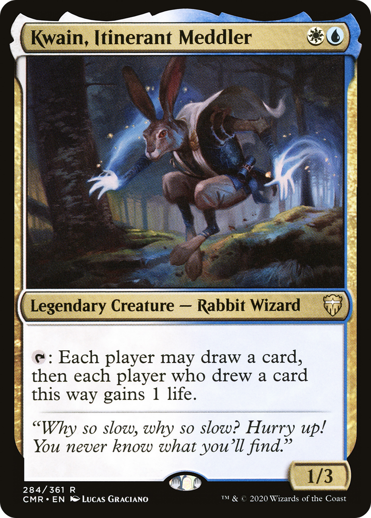 Kwain, Itinerant Meddler (CMR-284) [Commander Legends]