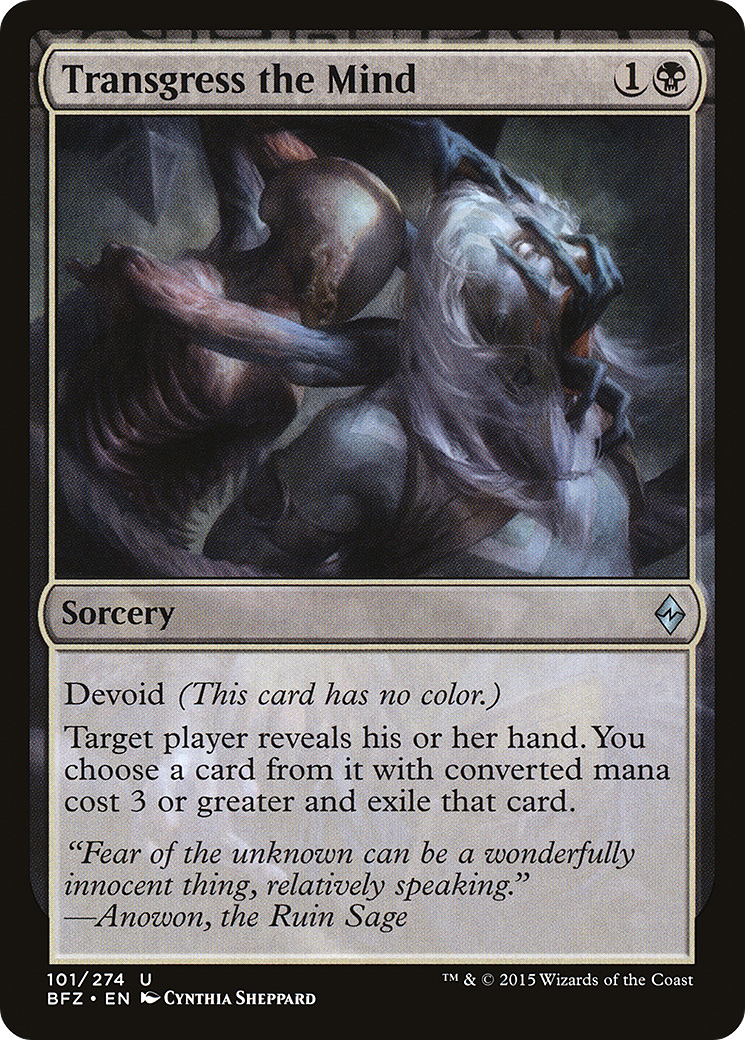 Transgress the Mind (BFZ-101) [Battle for Zendikar]