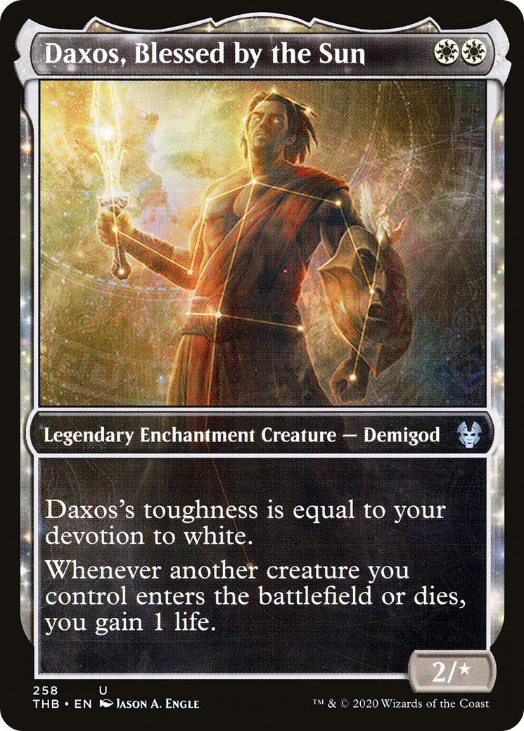 Daxos, Blessed by the Sun (Showcase) (THB-258) [Theros Beyond Death] Foil
