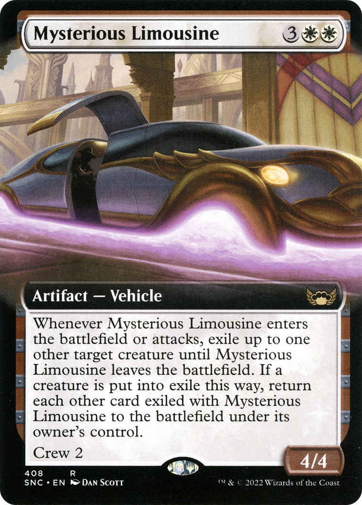 Mysterious Limousine (Extended Art) (SNC-408) [Streets of New Capenna] Foil