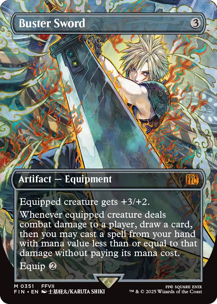 Buster Sword (Borderless) (FIN-351) [FINAL FANTASY]