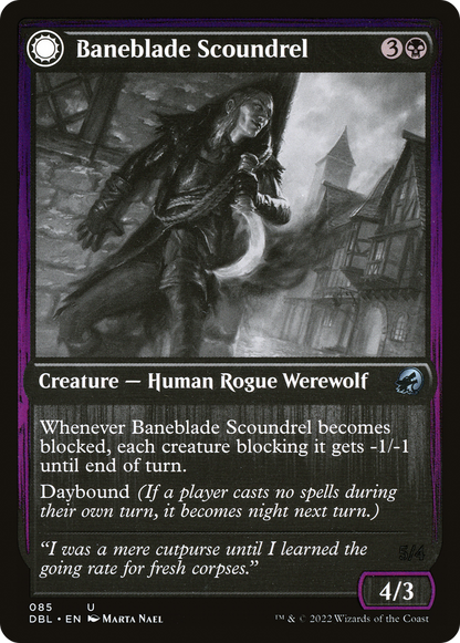 Baneblade Scoundrel (DBL-085) [Innistrad: Double Feature] Foil